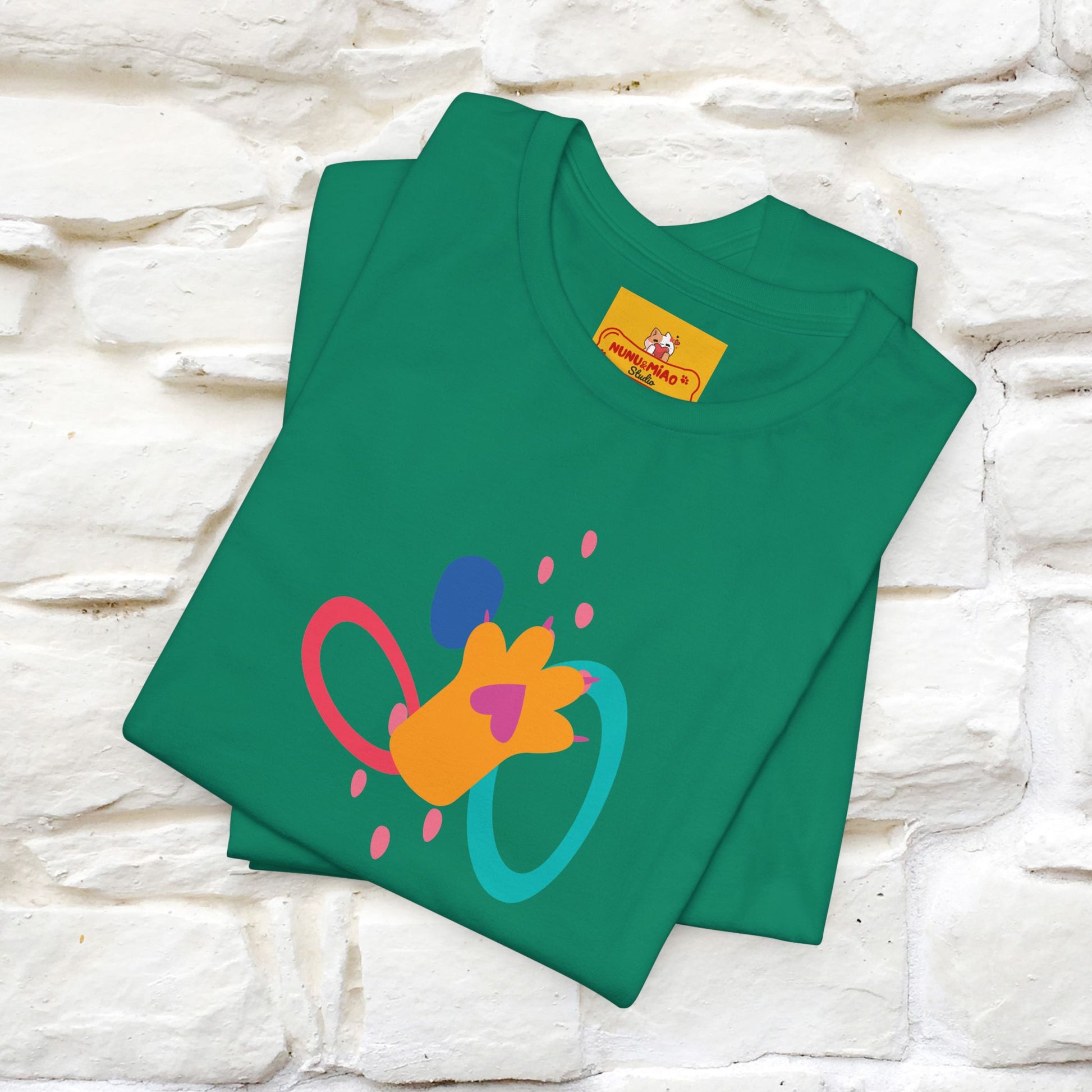 ''The Power Of Meow'' Cat T-Shirt Front and Back Design | Nunu&Miao Studio - Nunu&Miao Studio