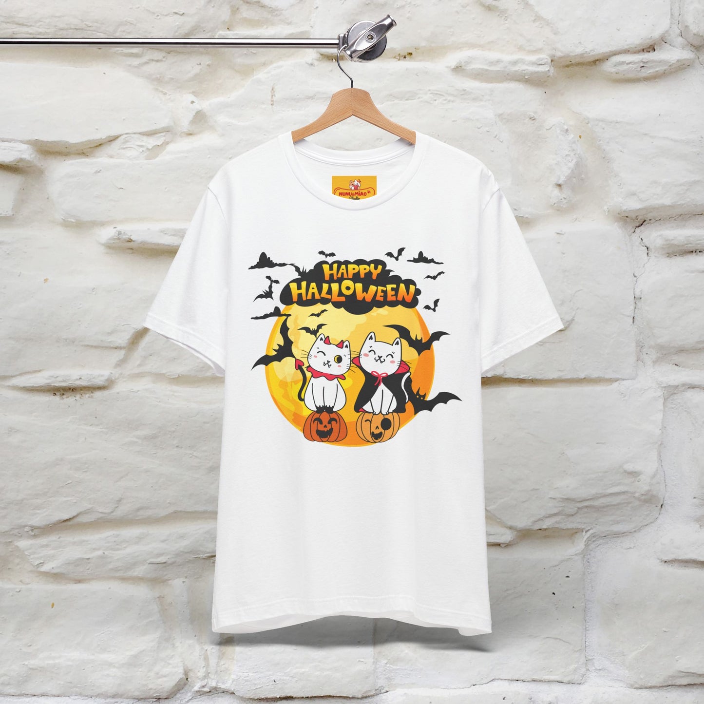 "Happy Halloween Cat Couple " Cat  T-shirt |Nunu&Miao Studio - Nunu&Miao Studio