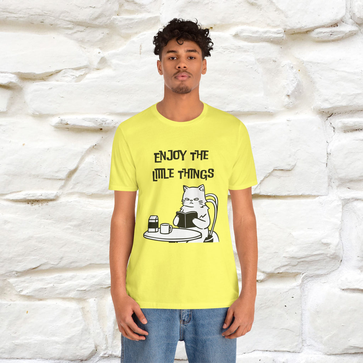 "Enjoy The Little Things." Cat T-Shirt | Nunu&Miao Studio