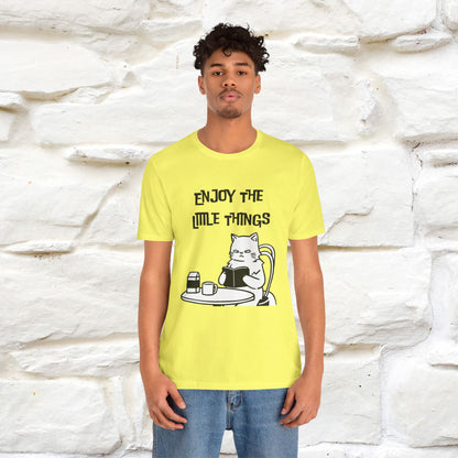 "Enjoy The Little Things." Cat T-Shirt | Nunu&Miao Studio