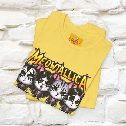 Meowtallica T-Shirt | Rock-Inspired Cat Tee| Nunu&Miao Studio - Nunu&Miao Studio