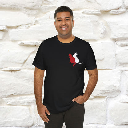 ''Modern Shapes'' Cat T-Shirt Front and Back Design | Nunu&Miao Studio - Nunu&Miao Studio