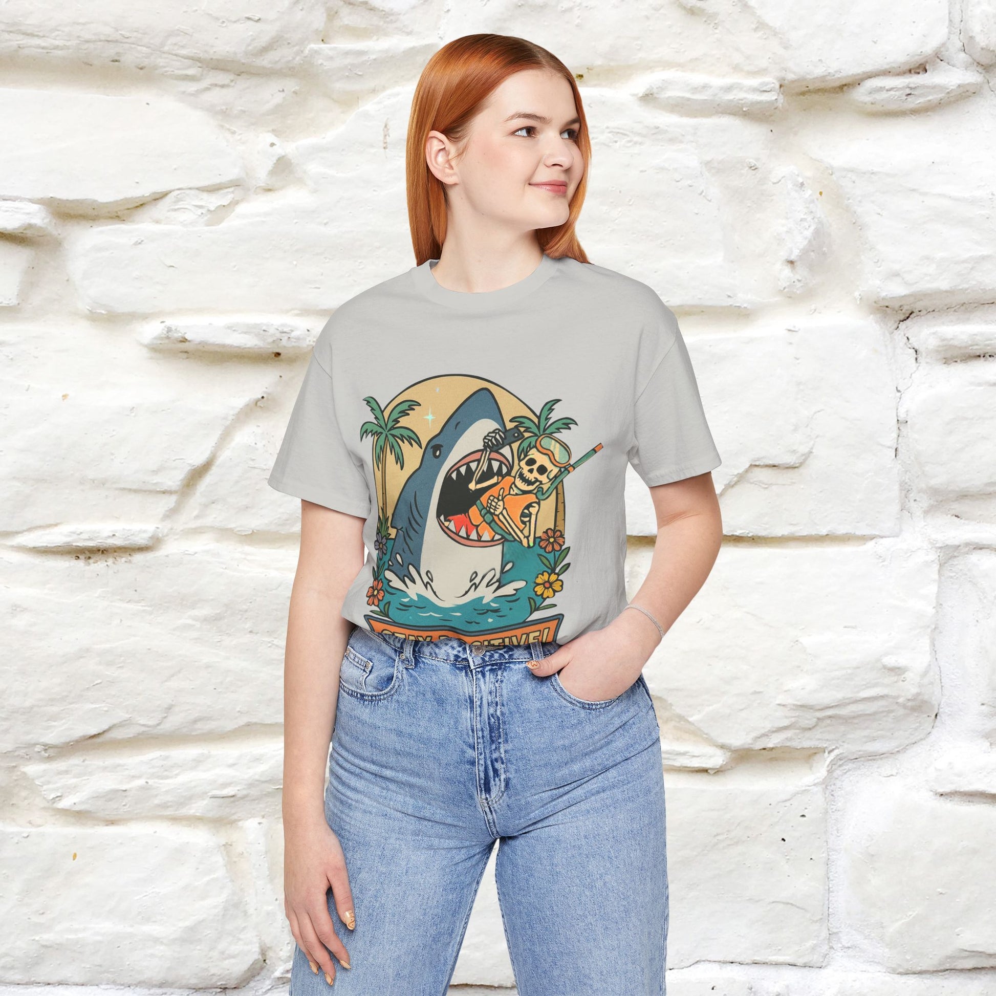 "Stay Positive" Funny T-shirt |Nunu&Miao Studio - Nunu&Miao Studio