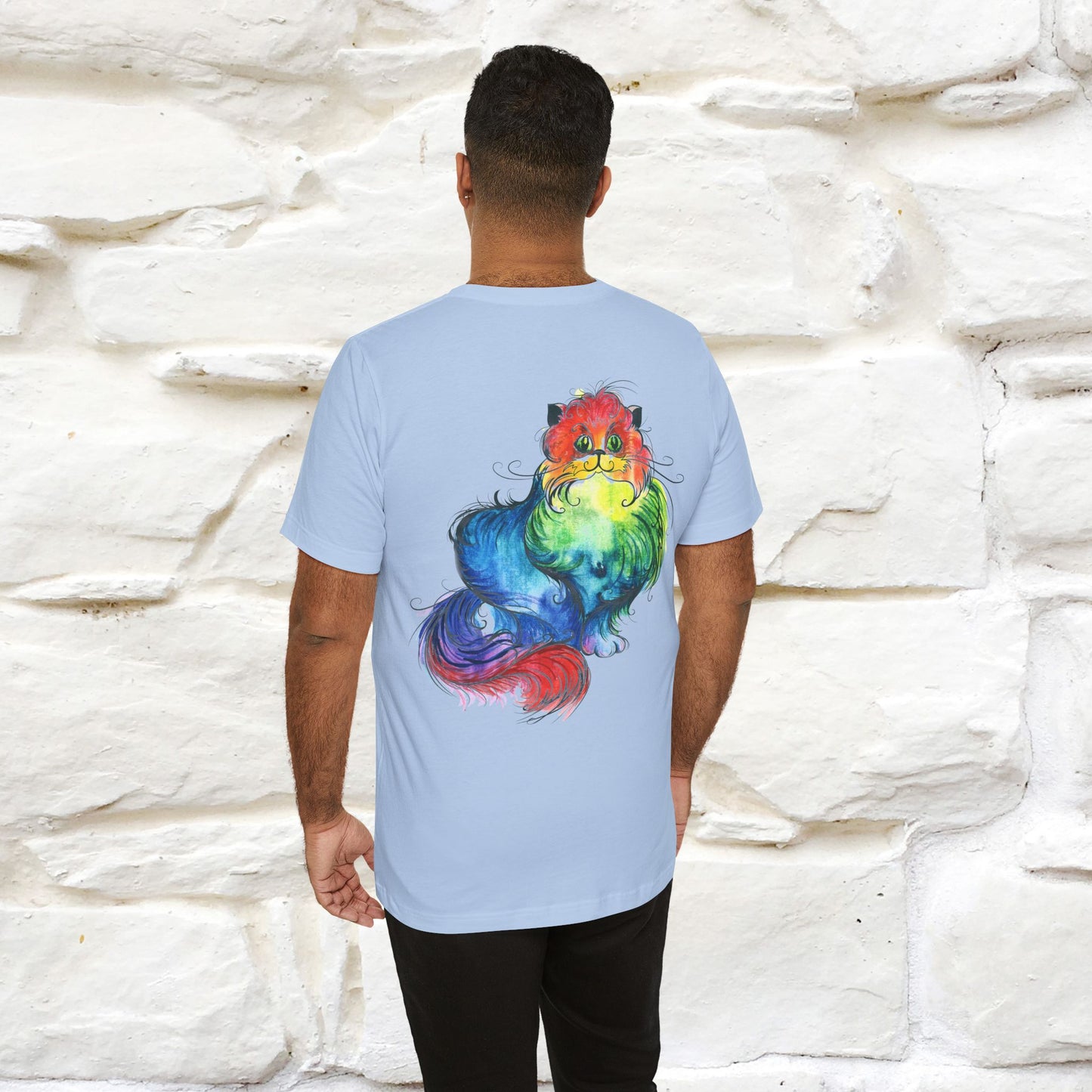 "Il Pittore'' Cat T-Shirt Front and Back Design | Nunu&Miao Studio - Nunu&Miao Studio