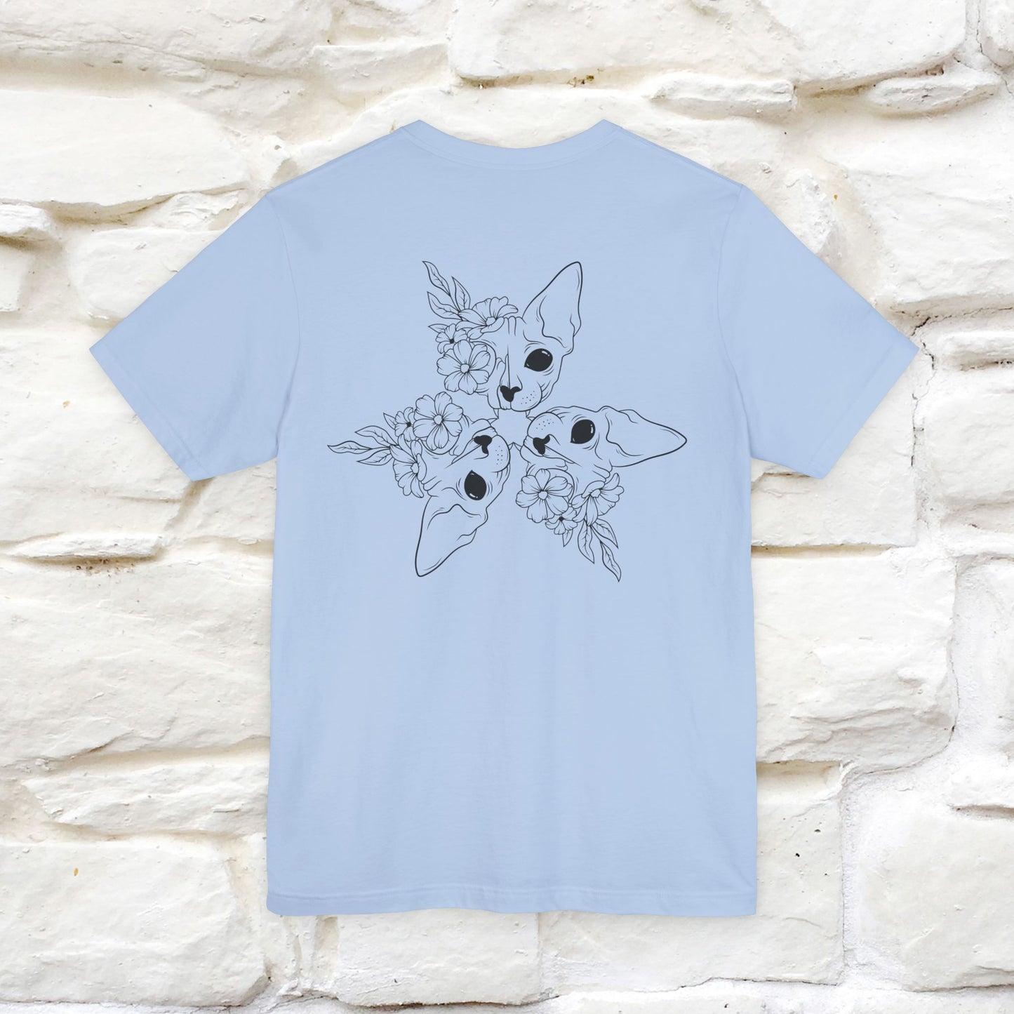 "Trinity'' Cat T-Shirt Front and Back Design | Nunu&Miao Studio - Nunu&Miao Studio
