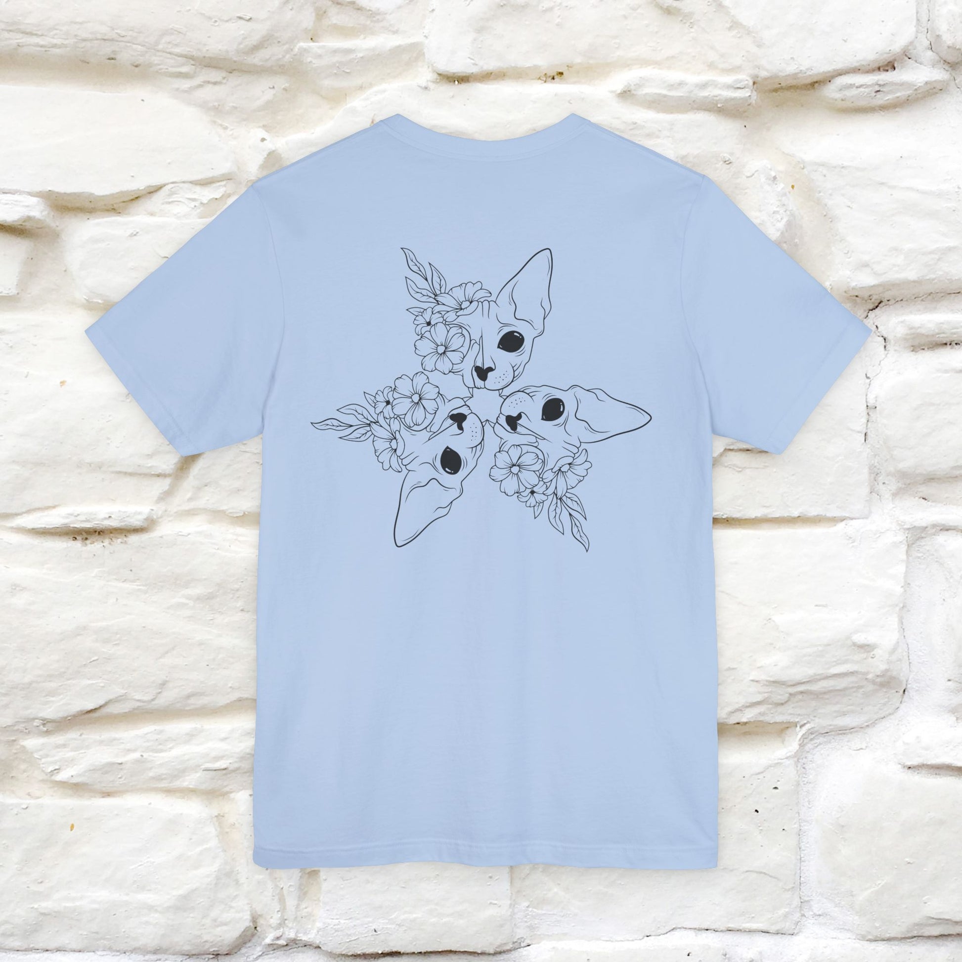 "Trinity'' Cat T-Shirt Front and Back Design | Nunu&Miao Studio - Nunu&Miao Studio