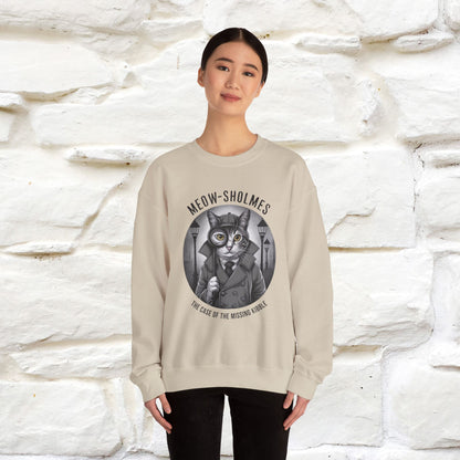 "Meow-sholmes'' |Cat Sweatshirt | Nunu&Miao Studio