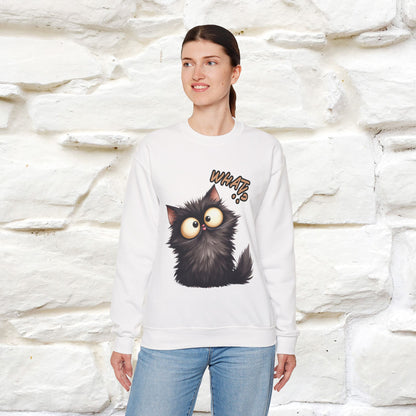 "What'' |Cat Sweatshirt | Nunu&Miao Studio