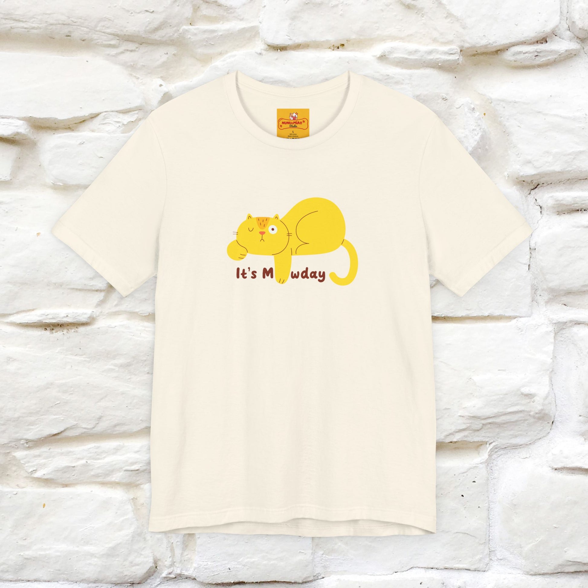 "It's Meawday" Cat T-shirt | Front & Back Design | Nunu&Miao Studio - Nunu&Miao Studio
