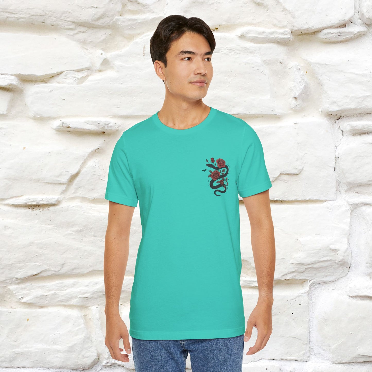 "The Rose and The Snake " Halloween T-shirt |Nunu&Miao Studio - Nunu&Miao Studio