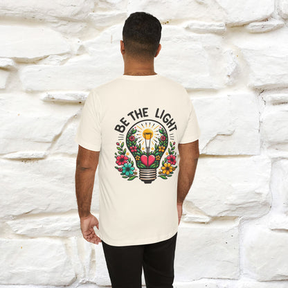 ''Be The Light" Cat T-Shirt| Front & Back Design | Nunu&Miao Studio - Nunu&Miao Studio