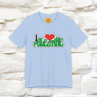 "I Love Palestine" Cat T-shirt | Front & Back Design |Nunu&Miao Studio - Nunu&Miao Studio