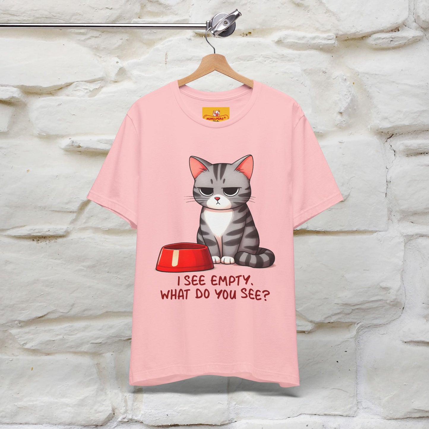 "I See Empty. What Do You See"  | Cat T-Shirt | Nunu&Miao Studio - Nunu&Miao Studio