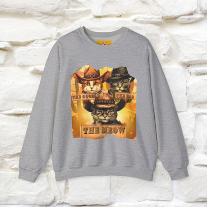 ''The Good, the Bad, and the Meow'' |Cat Sweatshirt | Nunu&Miao Studio