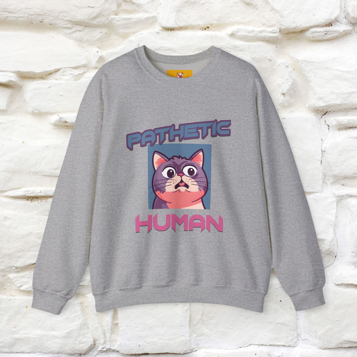 ''Pathetic Human'' |Cat Sweatshirt | Nunu&Miao Studio