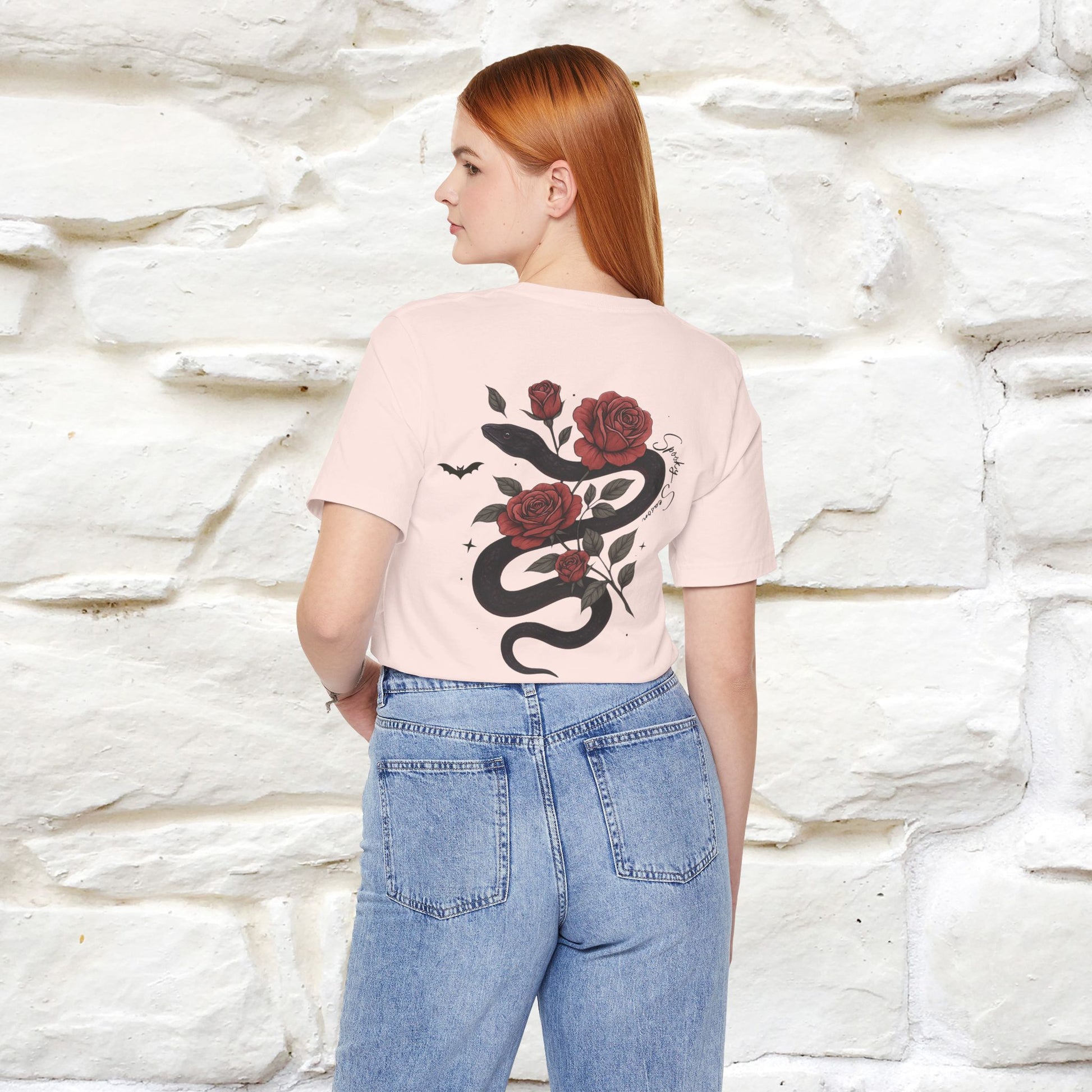 "The Rose and The Snake " Halloween T-shirt |Nunu&Miao Studio - Nunu&Miao Studio
