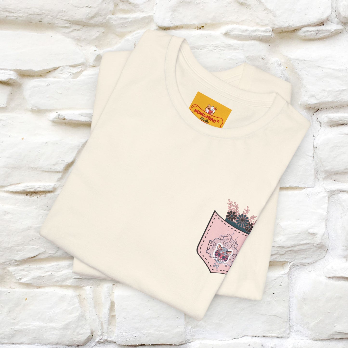 ''Air Fire Cat'' | Cat T-Shirt Front and Back Design | Nunu&Miao Studio - Nunu&Miao Studio