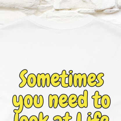 "Sometimes You Need to Look at Life from a Different Perspective" Cat T-Shirt | Front & Back Design | Nunu&Miao Studio - Nunu&Miao Studio