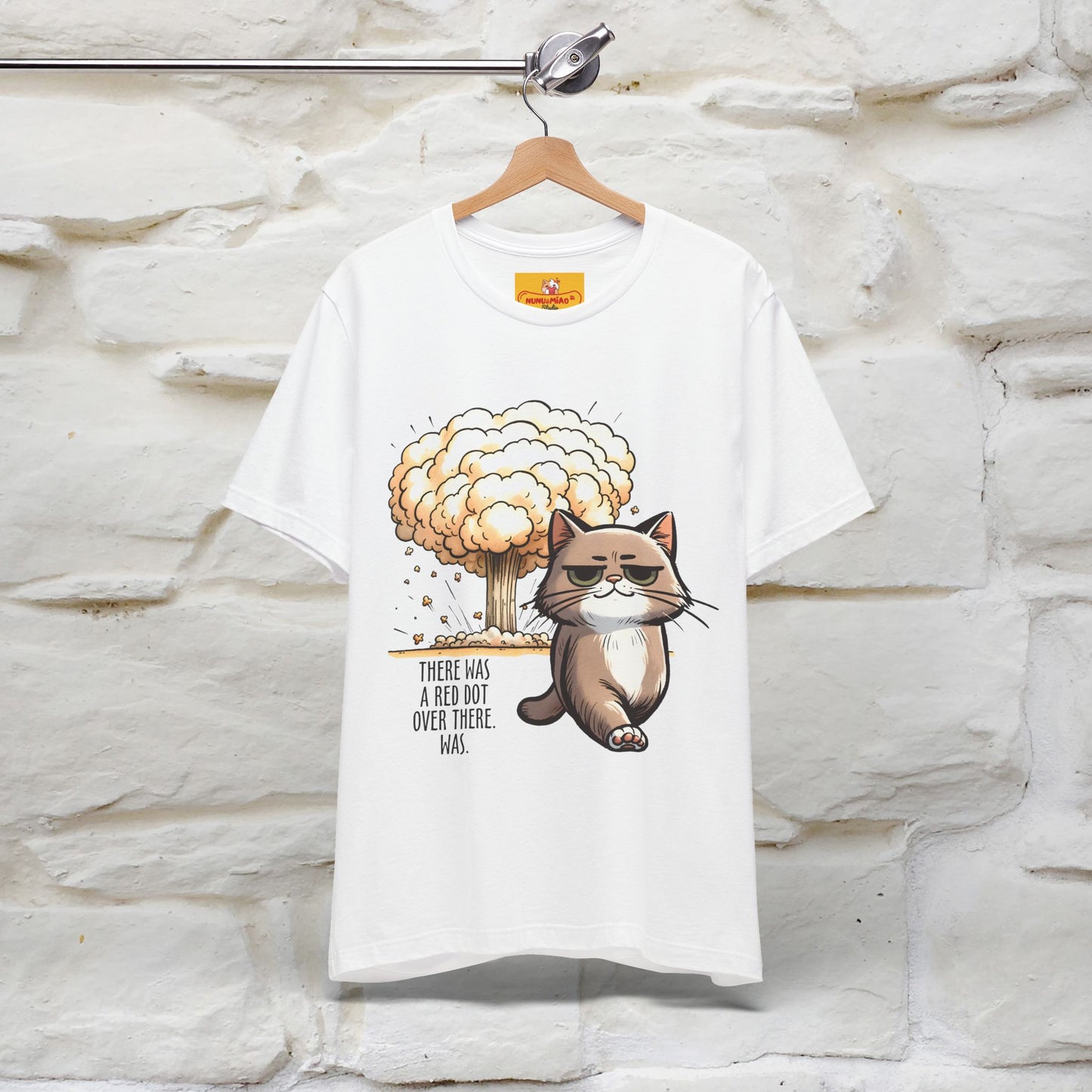''The Red Dot Chase'' Funny Cat T-Shirt | Nunu&Miao Studio - Nunu&Miao Studio