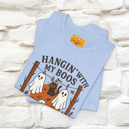 "Hanging With My Boos" Halloween Cat T-shirt |Nunu&Miao Studio - Nunu&Miao Studio