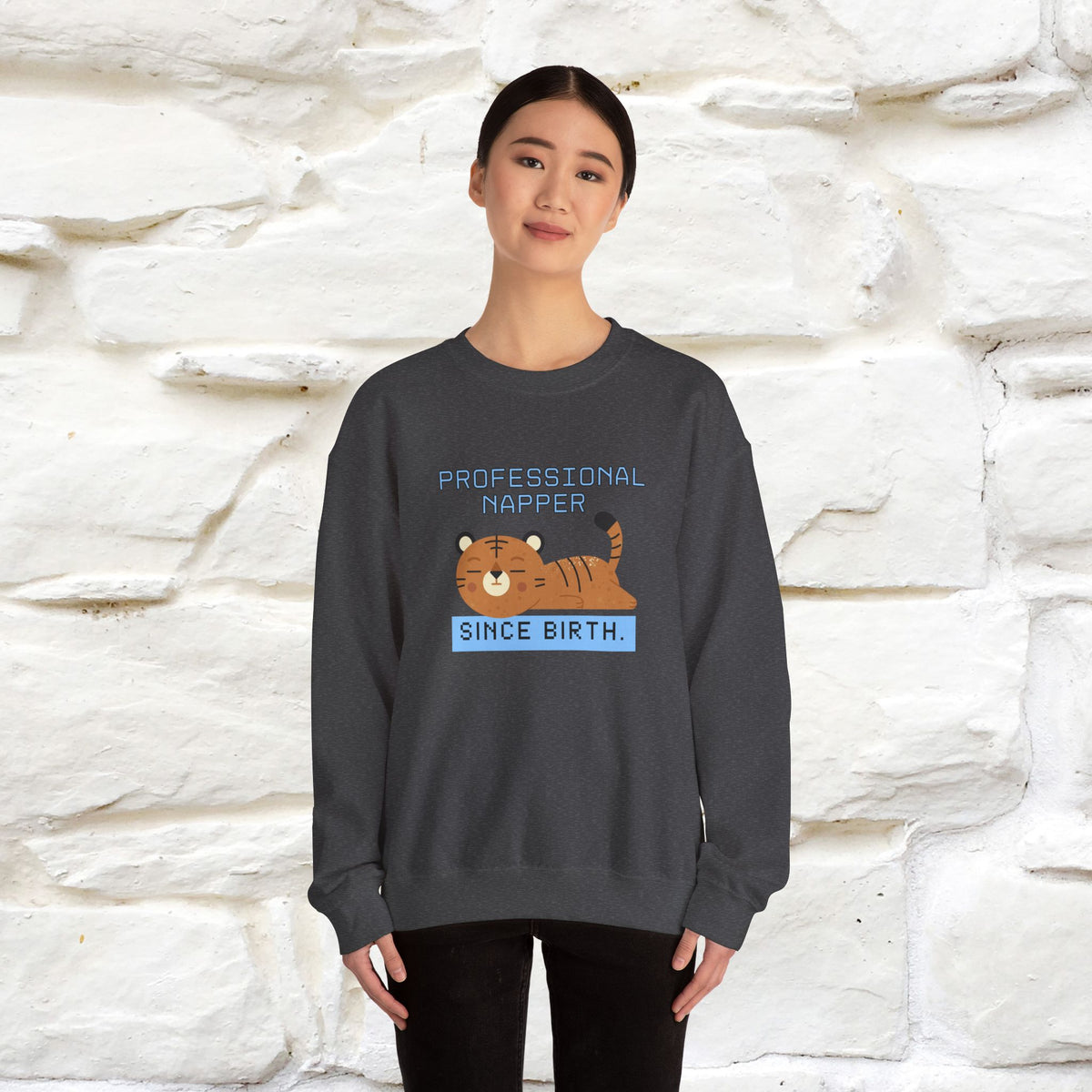 ''Professional Napper Since Birth'' |Cat Sweatshirt | Nunu&Miao Studio