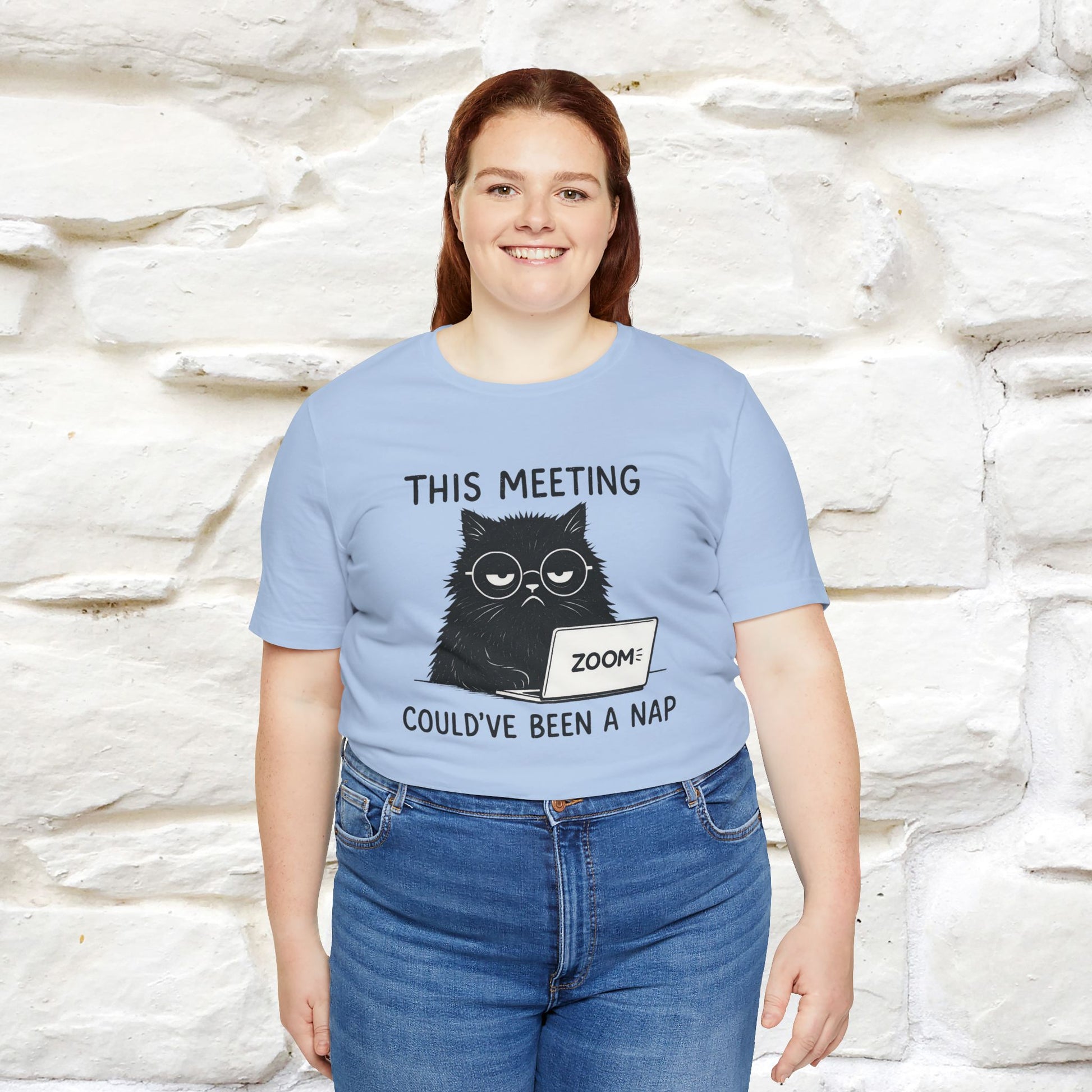 "This Meeting Could've Been a Nap" | Sarcastic Cat T-Shirt | Nunu&Miao Studio - Nunu&Miao Studio