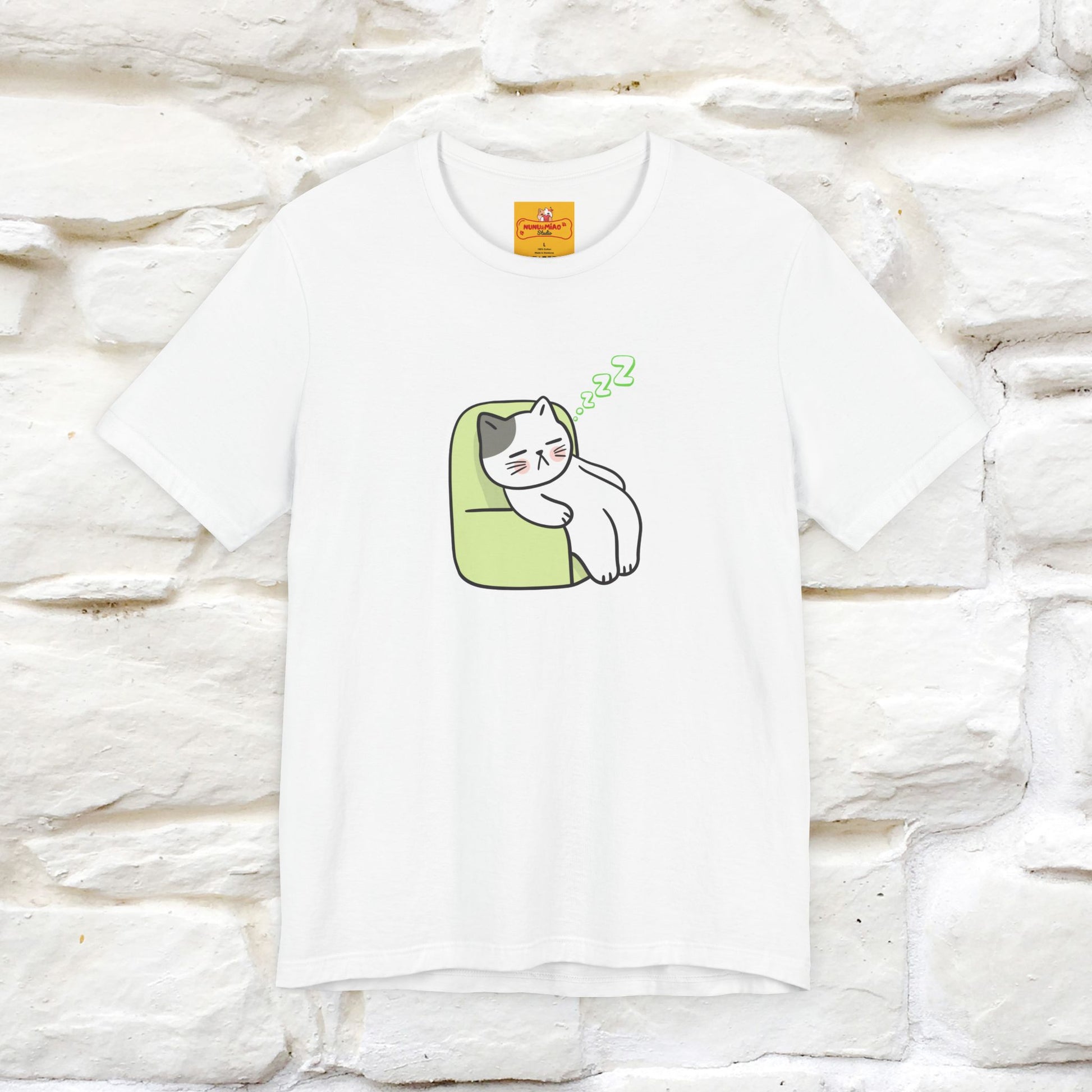 "Keep going… the couch isn’t going to nap on itself." Cat T-Shirt| Front & Back Design | Nunu&Miao Studio - Nunu&Miao Studio
