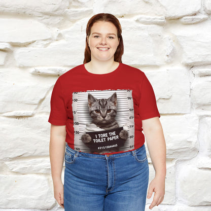 ''I Tore The Toilet Paper'' | Funny Cat T-Shirt | Nunu&Miao Studio - Nunu&Miao Studio