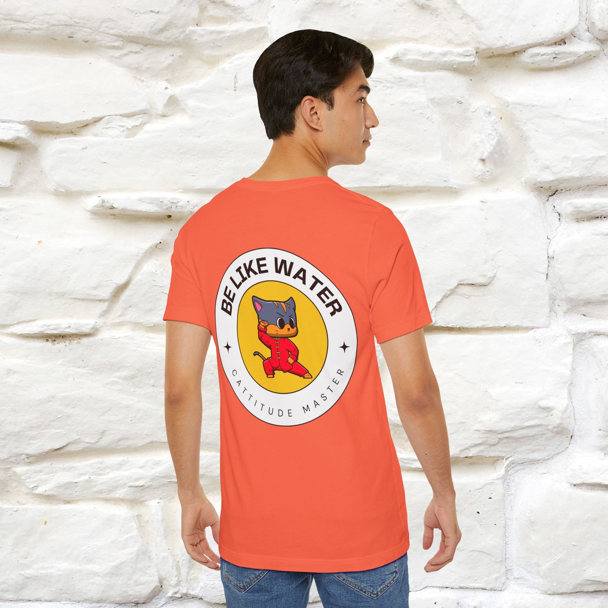 "Be Like Water: Cattitude Master | Cat T-Shirt |Nunu&Miao Studio - Nunu&Miao Studio