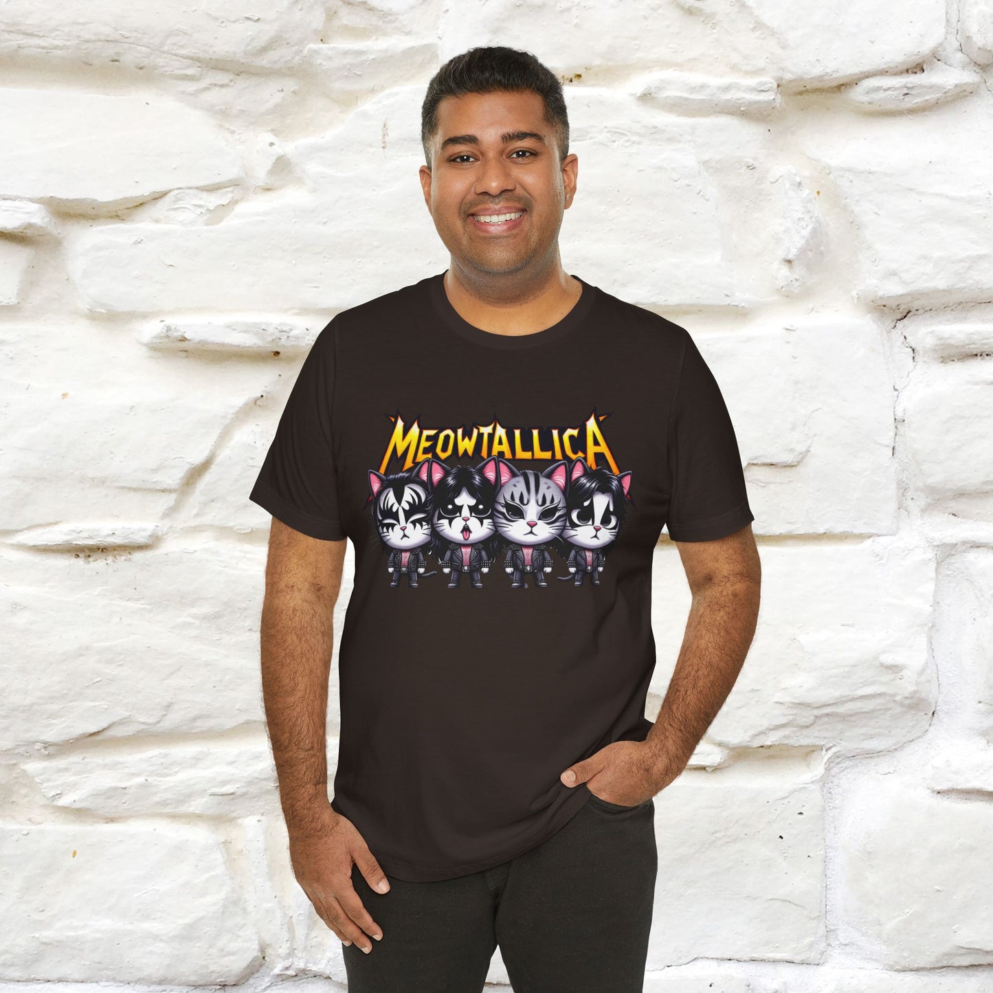 Meowtallica T-Shirt | Rock-Inspired Cat Tee| Nunu&Miao Studio - Nunu&Miao Studio