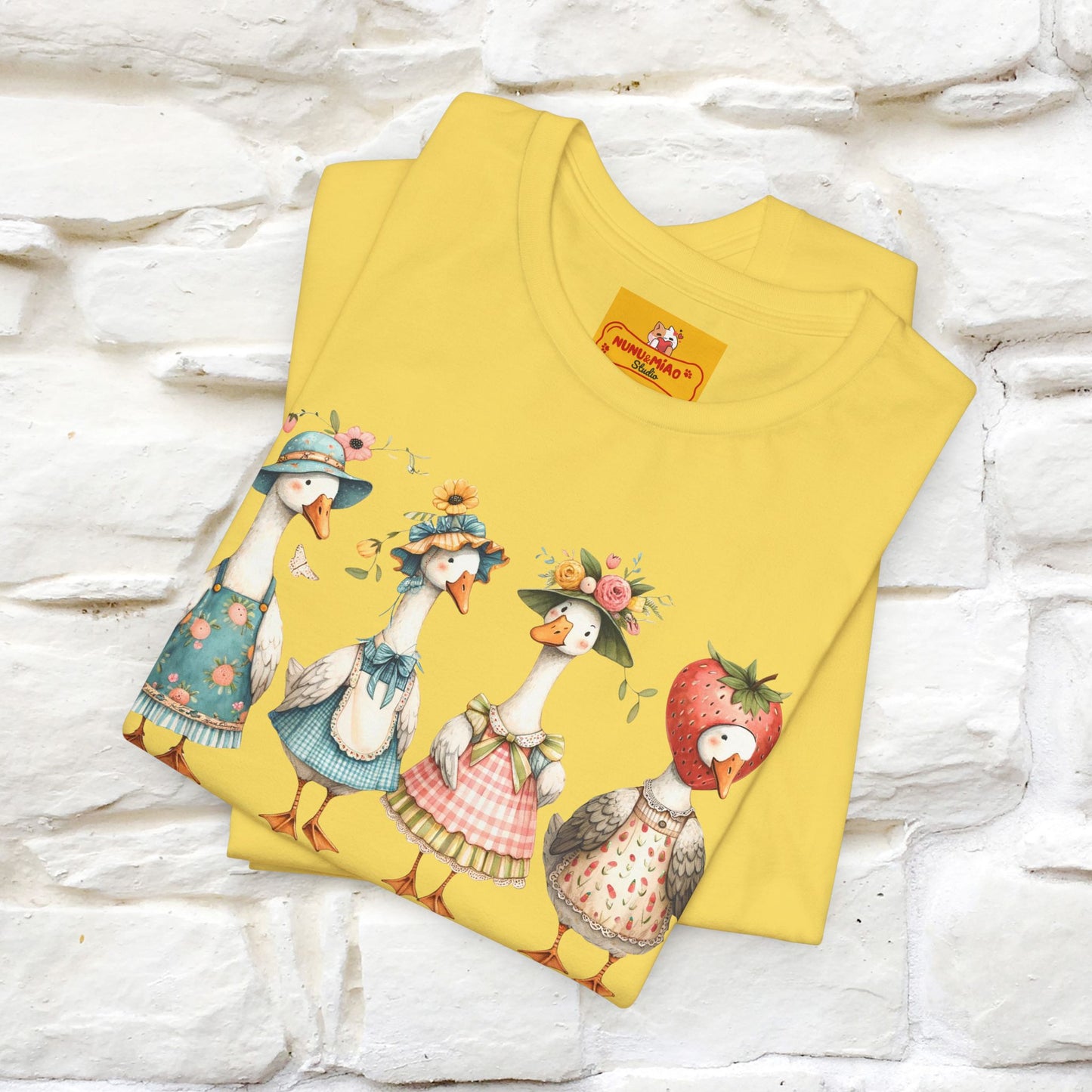 "Just A Silly Goose" Cute T-shirt |Nunu&Miao Studio - Nunu&Miao Studio