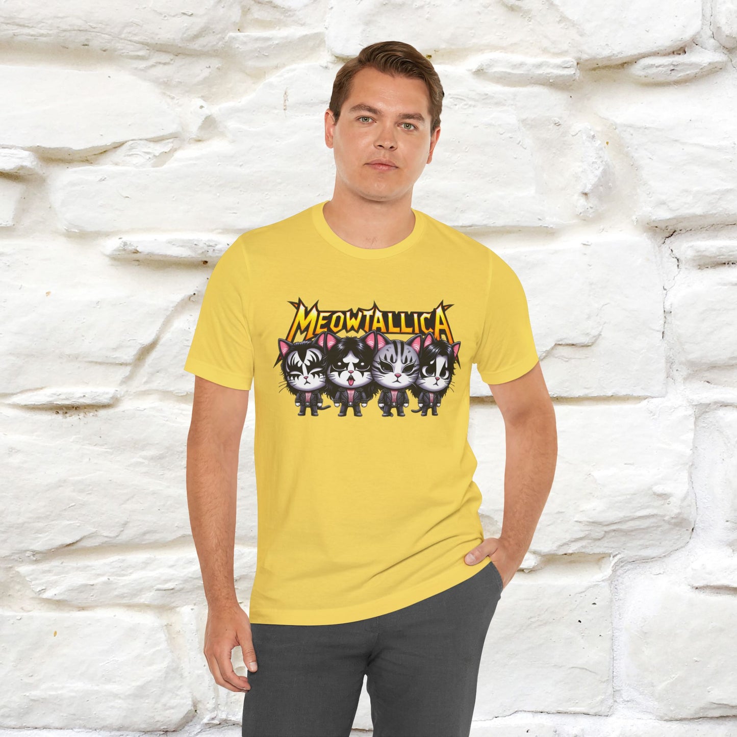 Meowtallica T-Shirt | Rock-Inspired Cat Tee| Nunu&Miao Studio - Nunu&Miao Studio