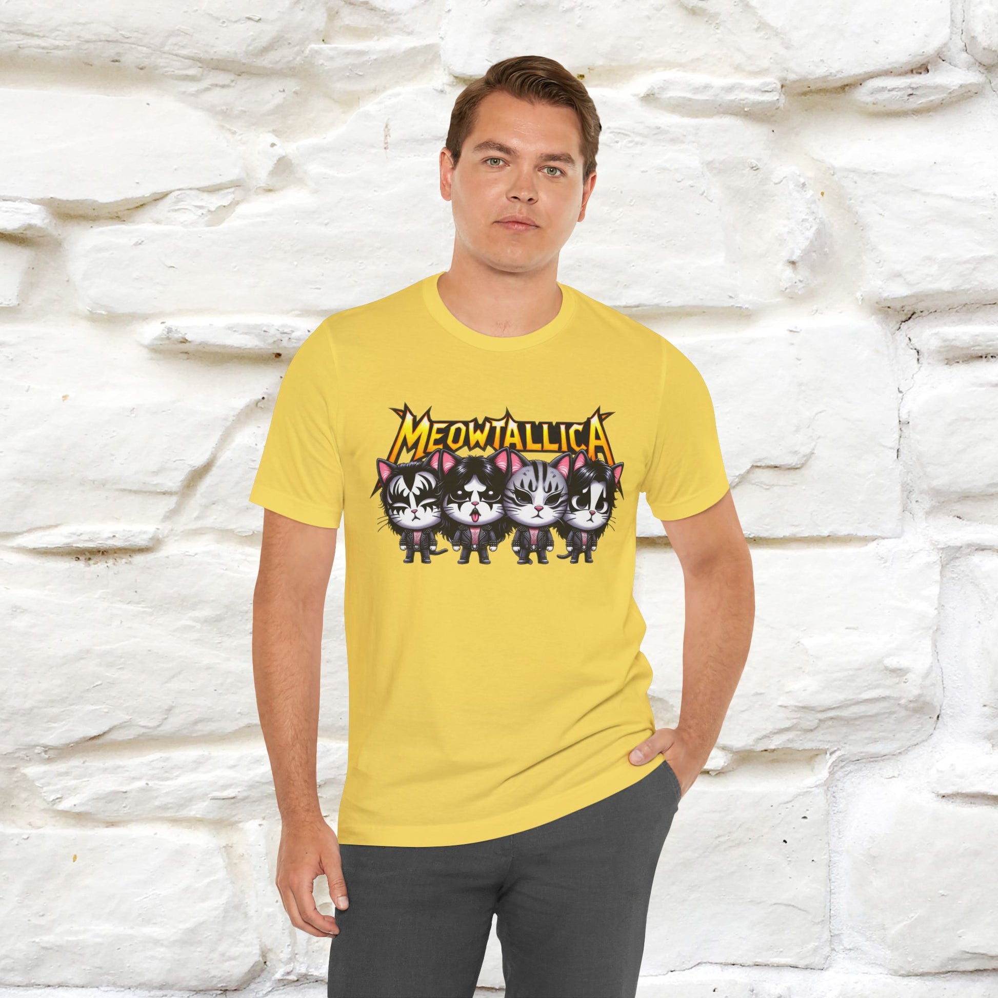 Meowtallica T-Shirt | Rock-Inspired Cat Tee| Nunu&Miao Studio - Nunu&Miao Studio