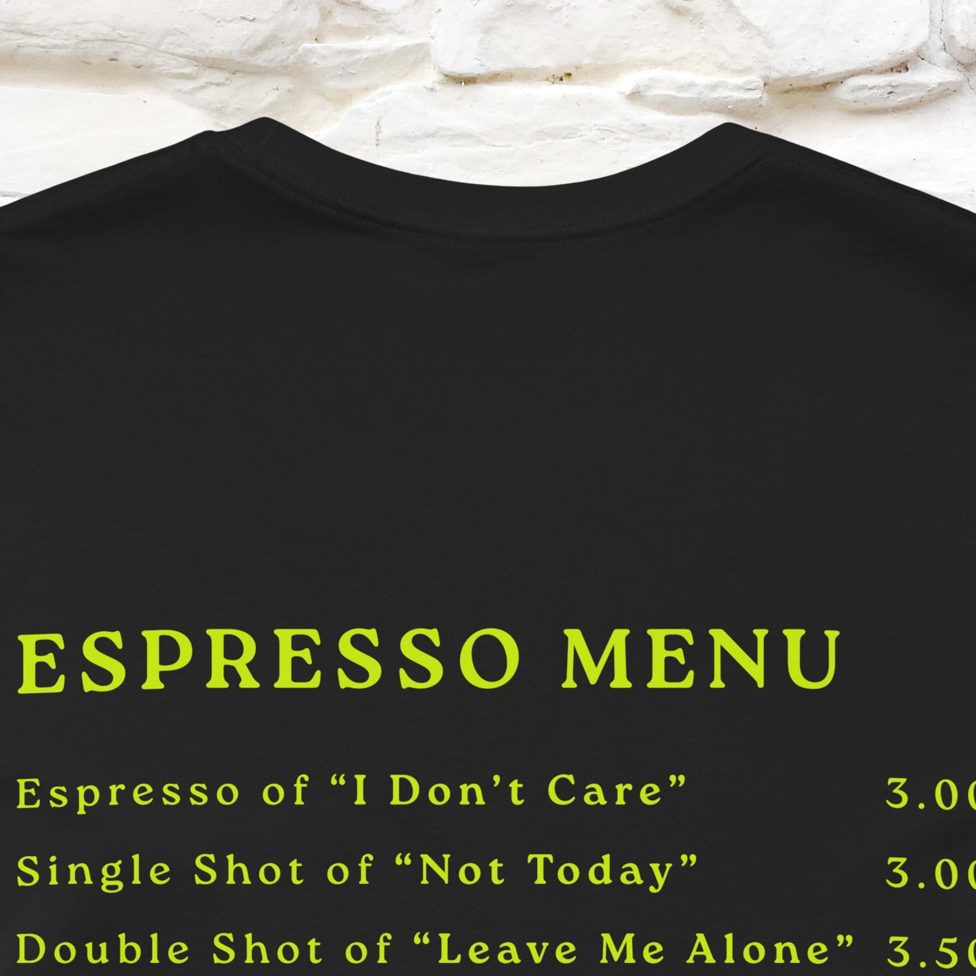 "More Espresso Less Depresso" |Cat T-Shirt | Nunu&Miao Studio - Nunu&Miao Studio