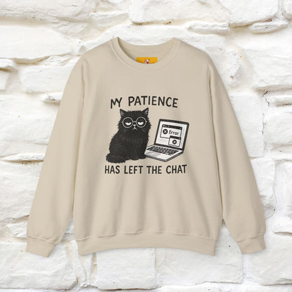 ''My Patience Has Left ...'' | Cute Cat Sweatshirt | Nunu&Miao Studio
