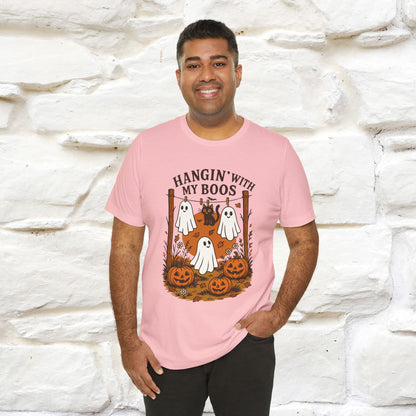 "Hanging With My Boos" Halloween Cat T-shirt |Nunu&Miao Studio - Nunu&Miao Studio