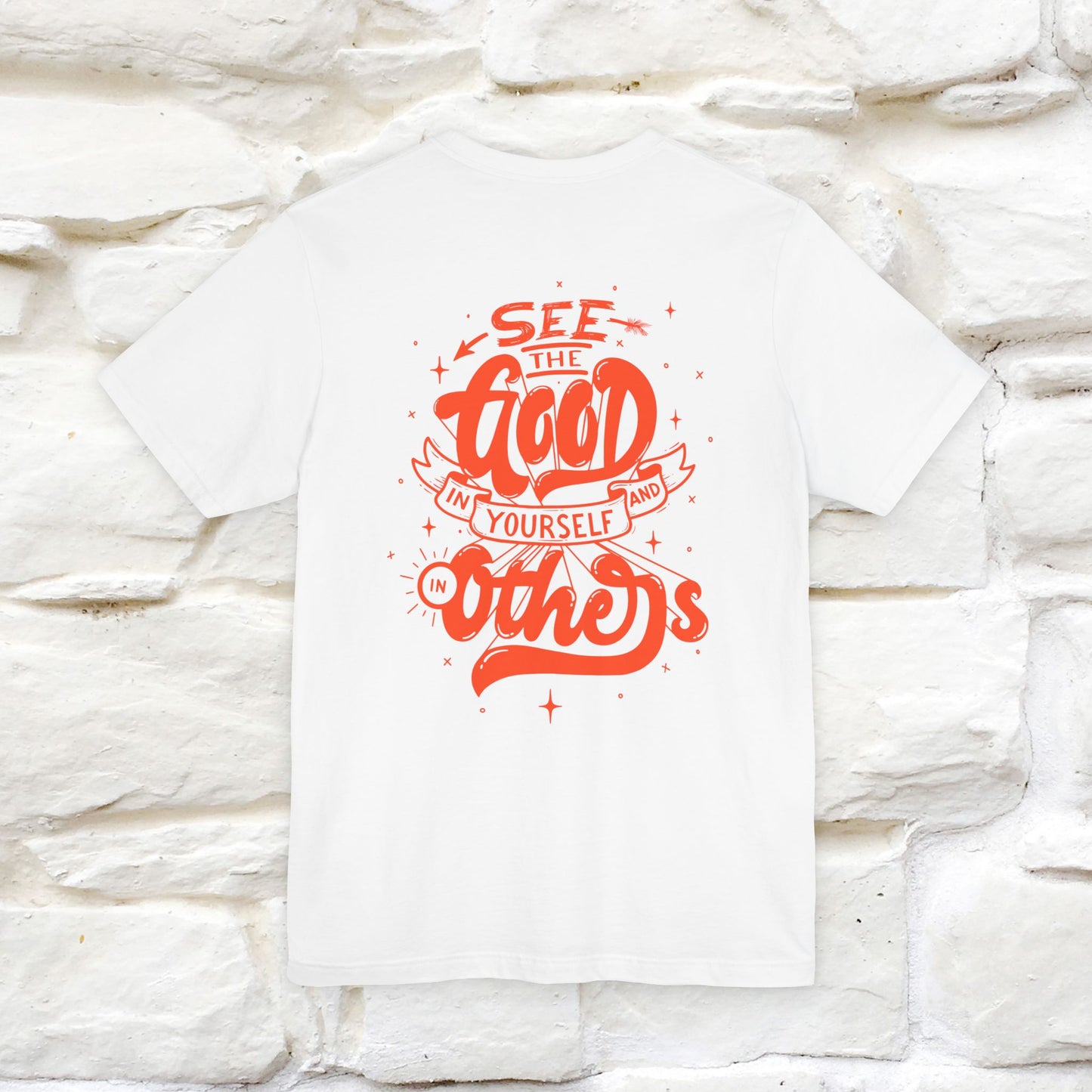 "See the Good in Yourself and Others" Cat T-Shirt | Front & Back Design | Nunu&Miao Studio - Nunu&Miao Studio
