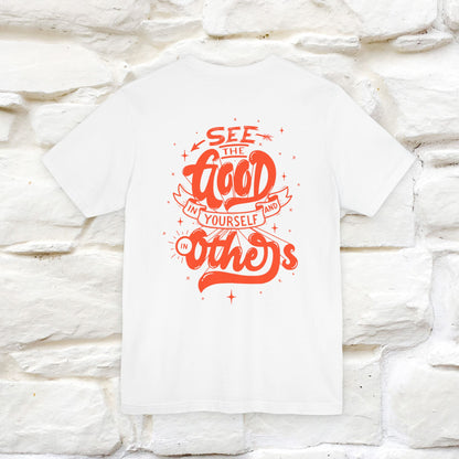 "See the Good in Yourself and Others" Cat T-Shirt | Front & Back Design | Nunu&Miao Studio - Nunu&Miao Studio