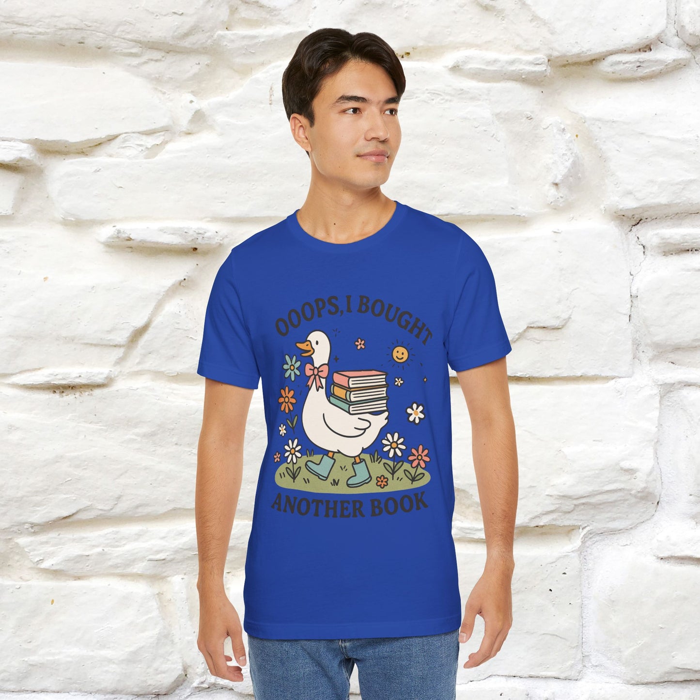 "Oooops I Bought Another Book" Funny Goose T-shirt |Nunu&Miao Studio - Nunu&Miao Studio