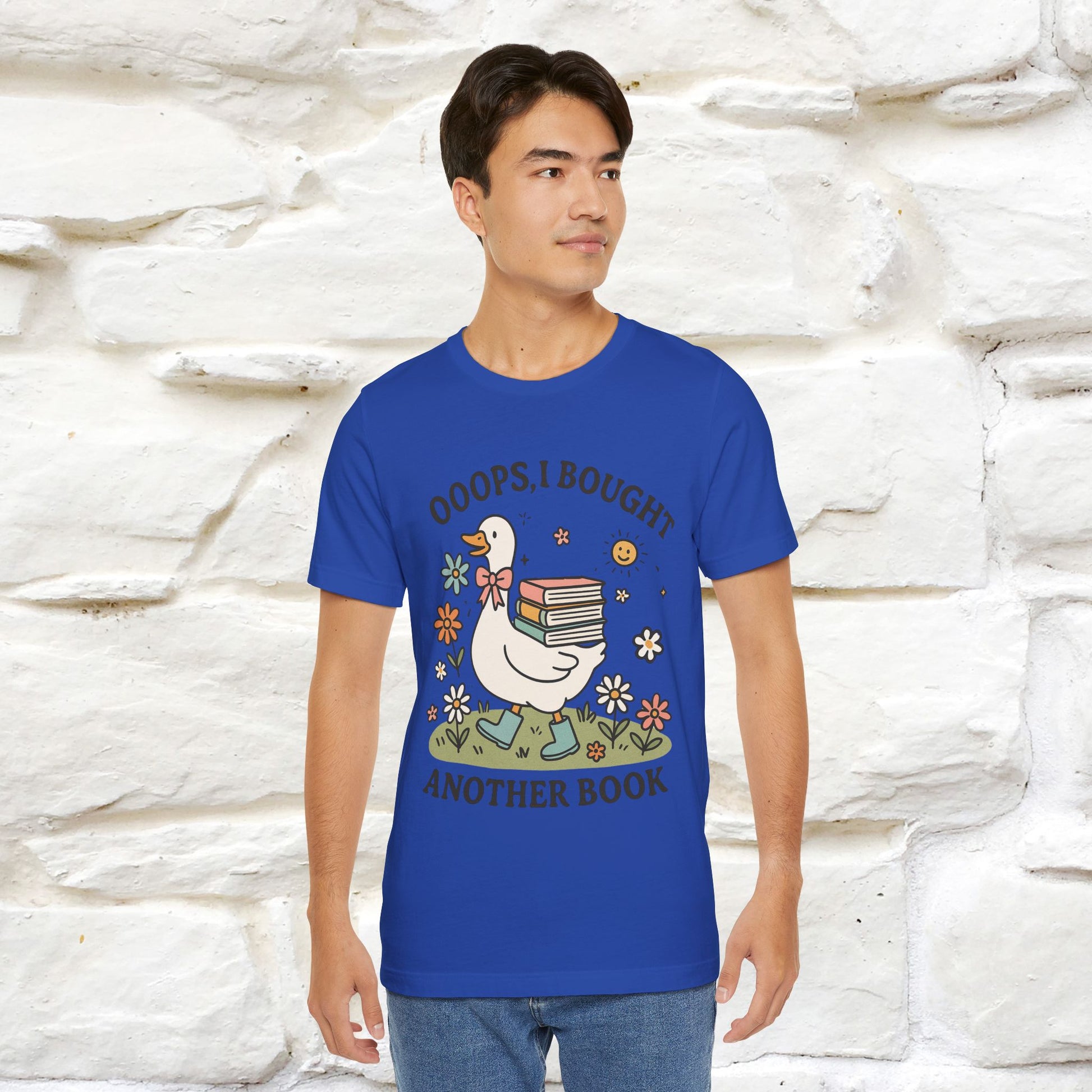 "Oooops I Bought Another Book" Funny Goose T-shirt |Nunu&Miao Studio - Nunu&Miao Studio