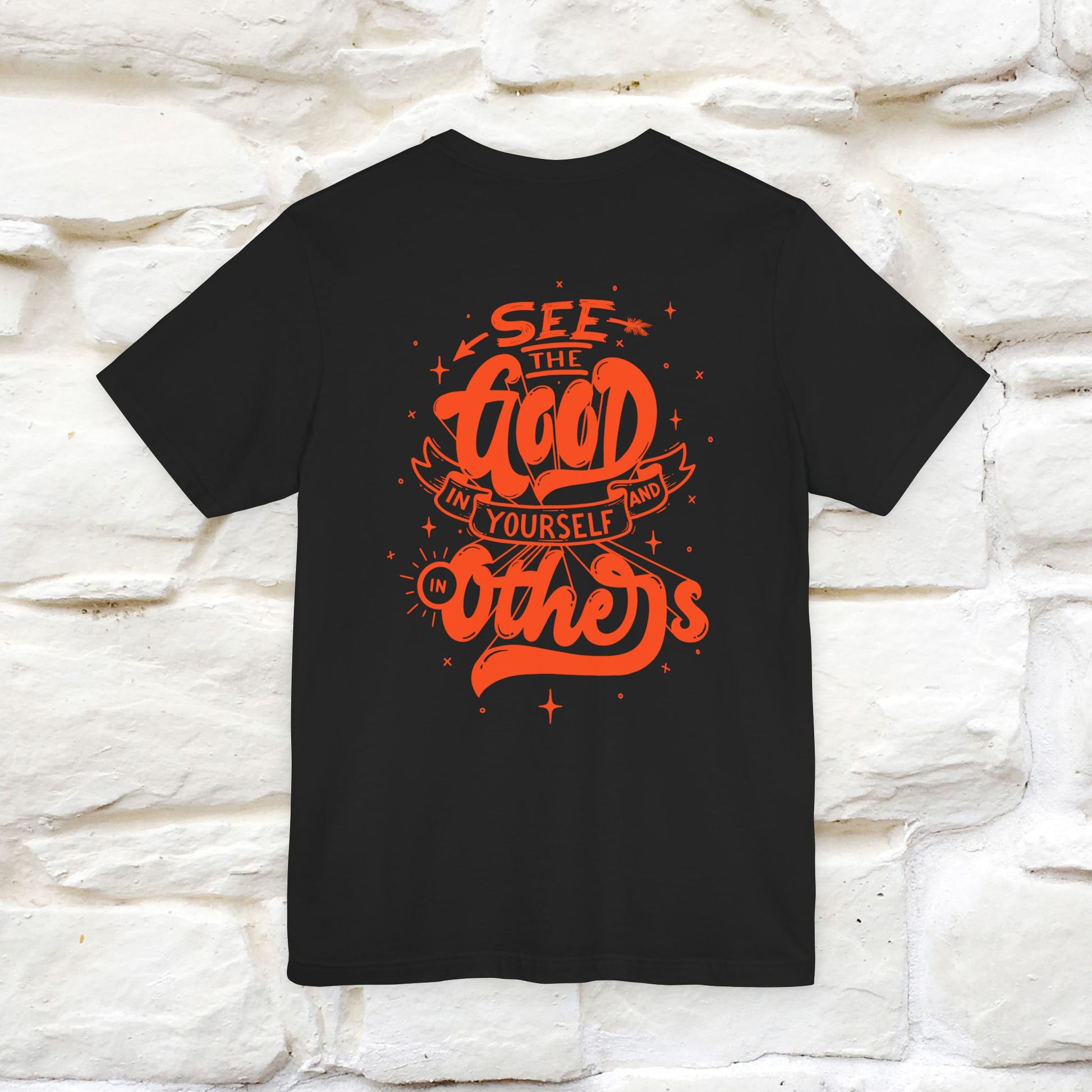 "See the Good in Yourself and Others" Cat T-Shirt | Front & Back Design | Nunu&Miao Studio - Nunu&Miao Studio