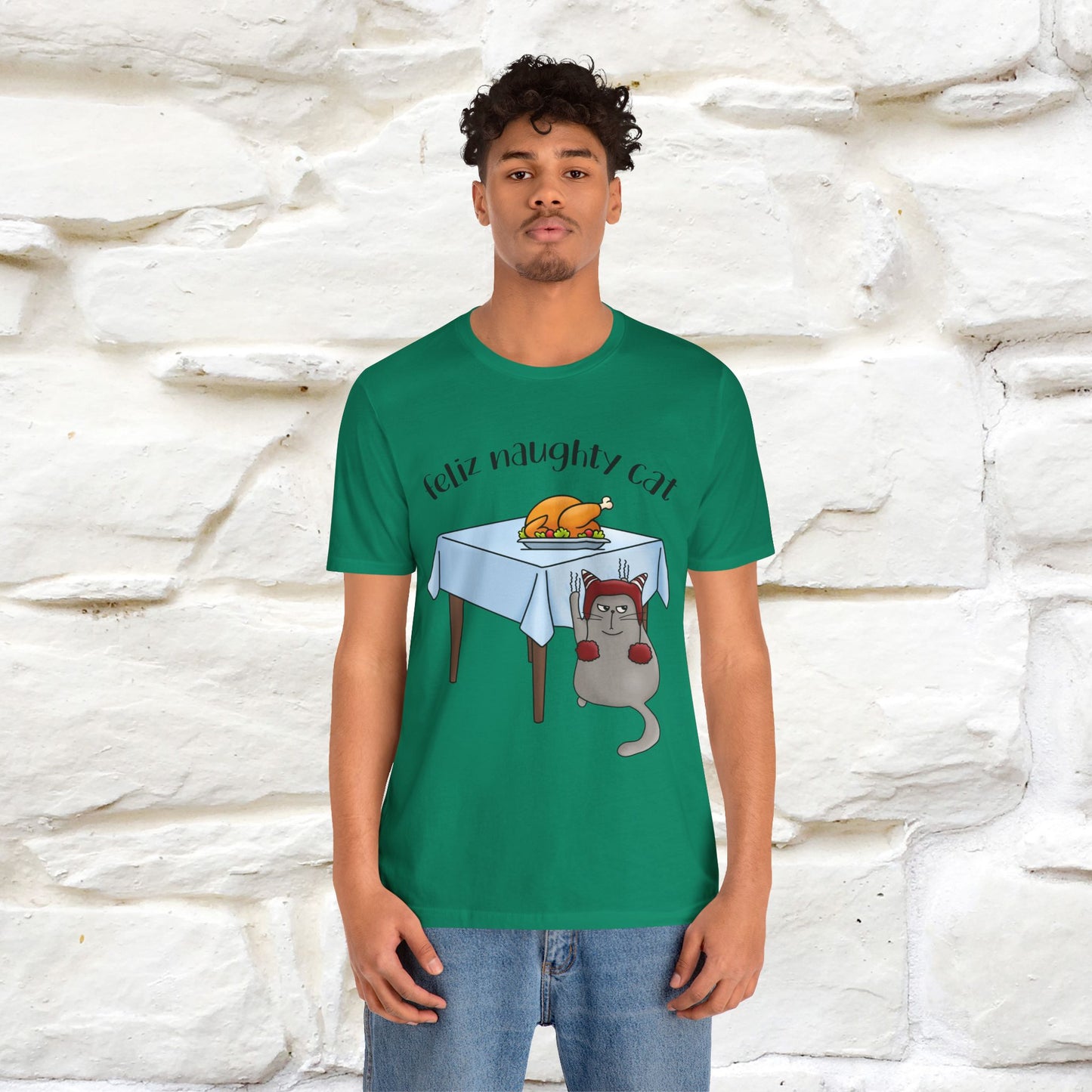 "Feliz Naughty Cat" |Funny Cat T-Shirt | Nunu&Miao Studio