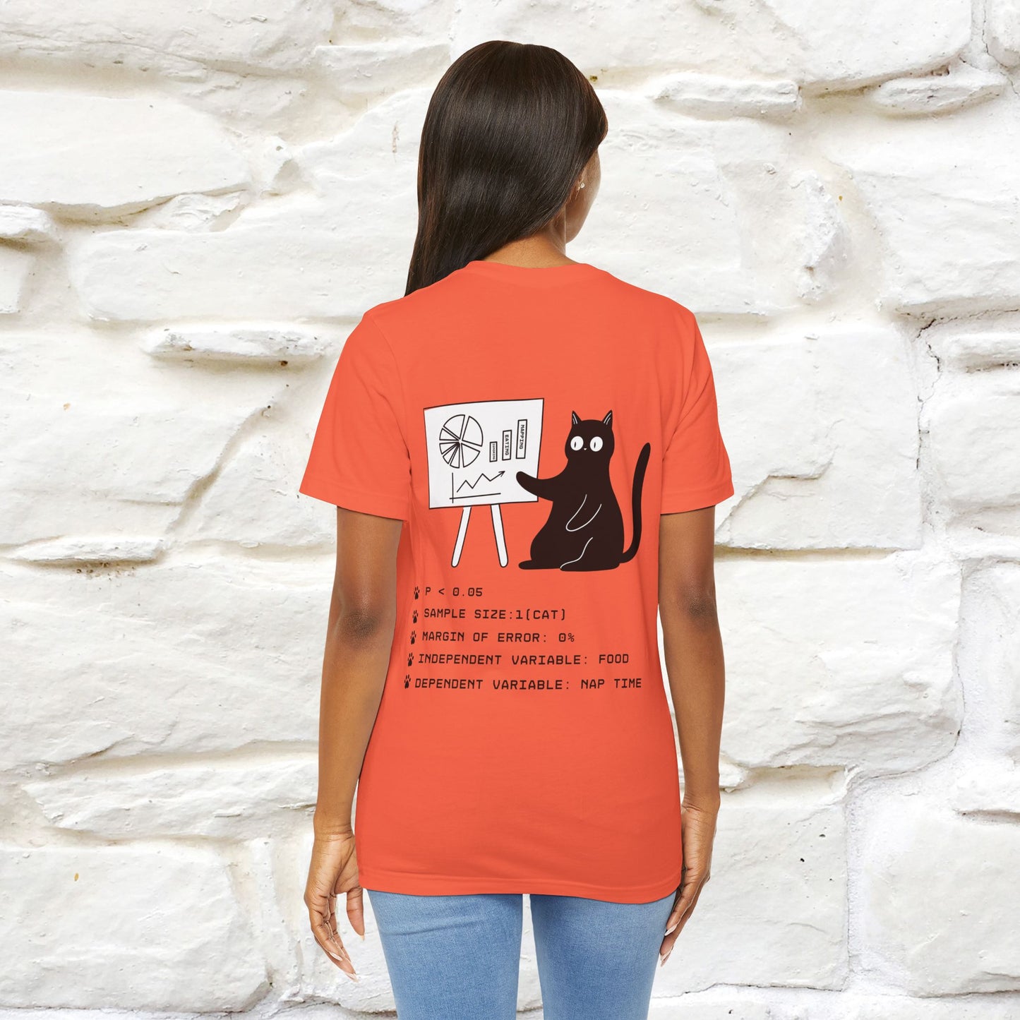 “Trust me, I’m statistically significant.”|  Cat T-Shirt | Front & Back Design | Nunu&Miao Studio