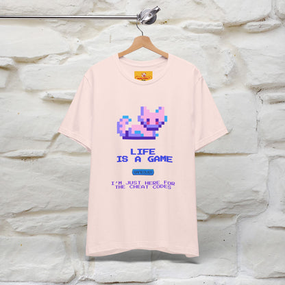 "Life Is A Game, I Am Just Here Fo The Cheat Code"  Cat T-Shirt | Nunu&Miao Studio - Nunu&Miao Studio