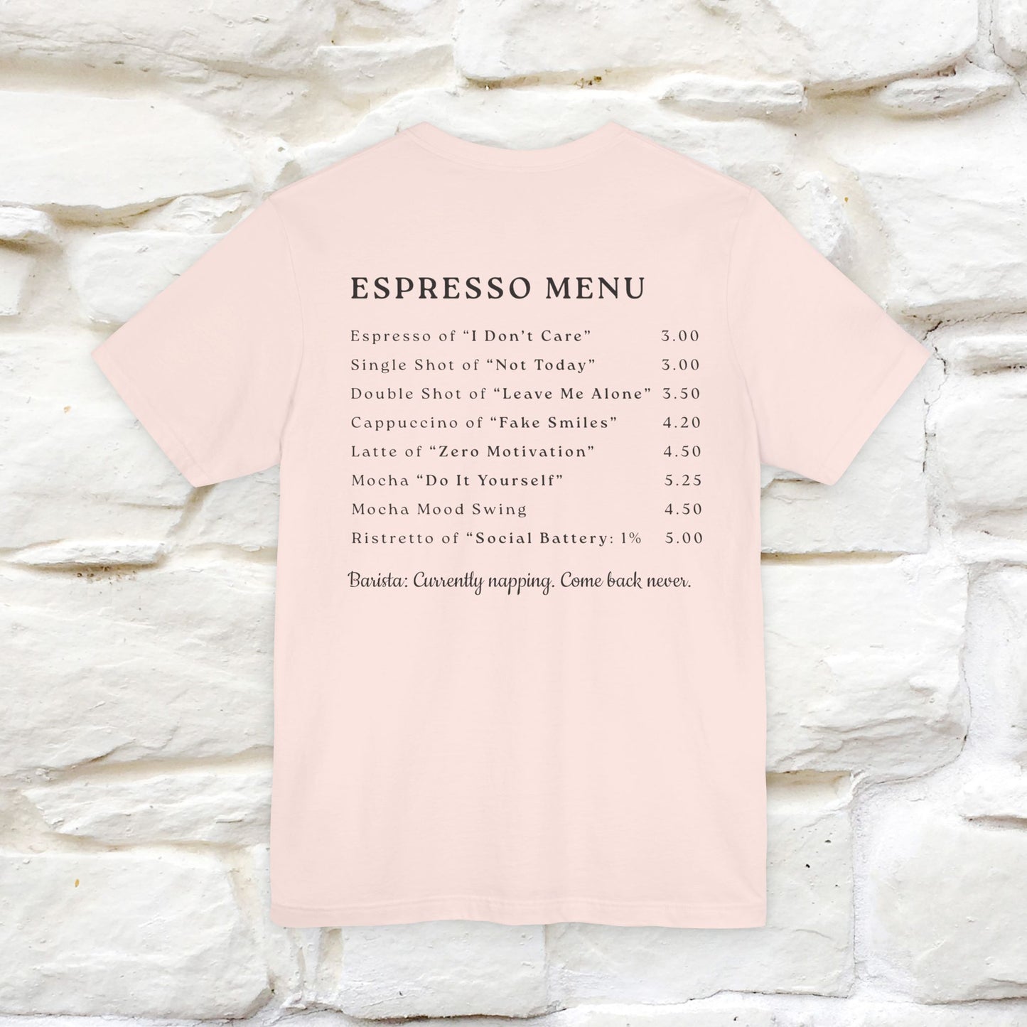 "More Espresso Less Depresso" |Cat T-Shirt | Nunu&Miao Studio - Nunu&Miao Studio