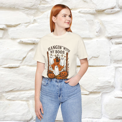 "Hanging With My Boos" Halloween Cat T-shirt |Nunu&Miao Studio - Nunu&Miao Studio