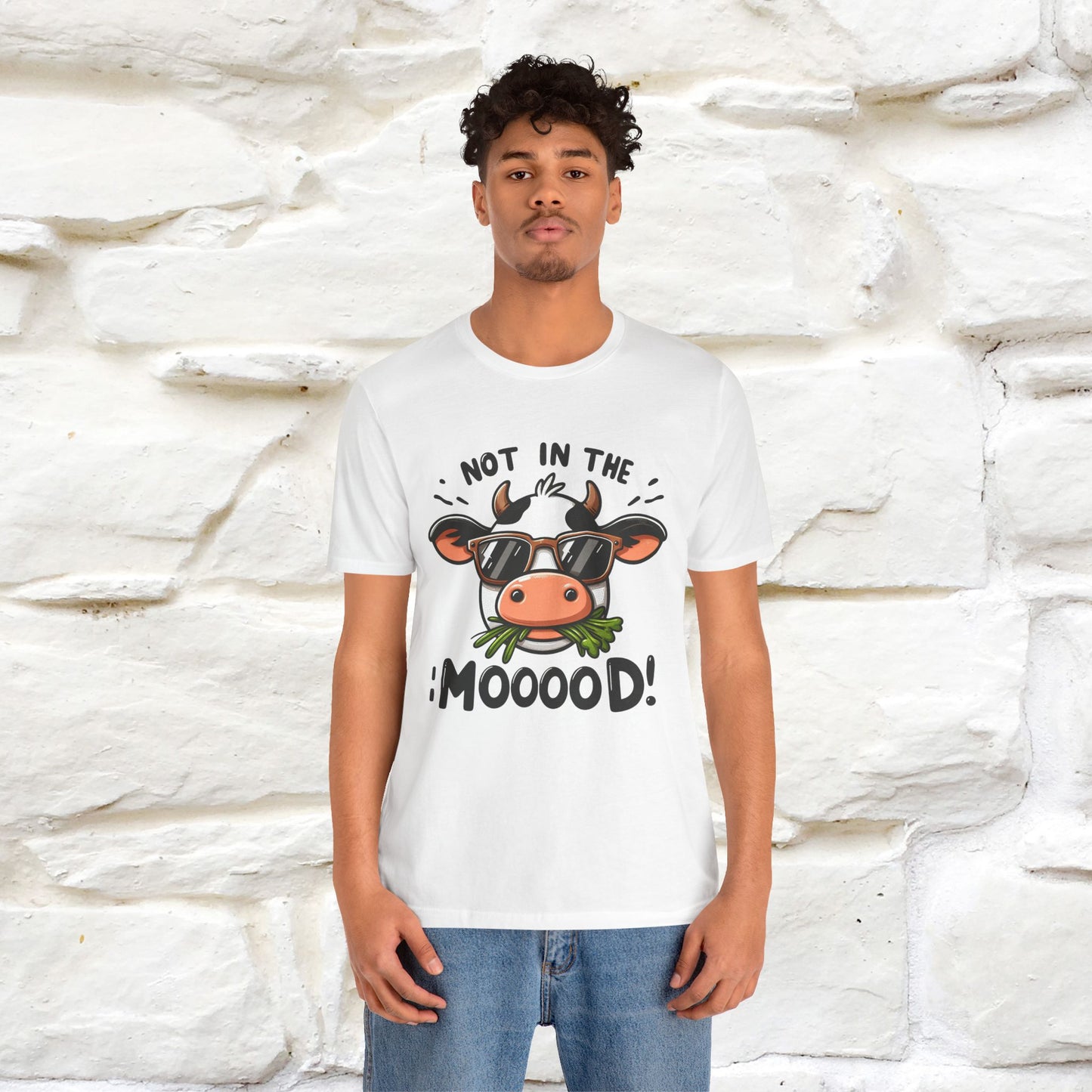 Not In The Moood – Funny Cow Pun T-Shirt | Nunu & Miao Studio - Nunu&Miao Studio