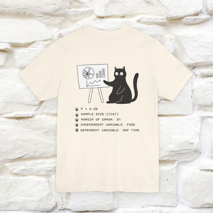 “Trust me, I’m statistically significant.”|  Cat T-Shirt | Front & Back Design | Nunu&Miao Studio