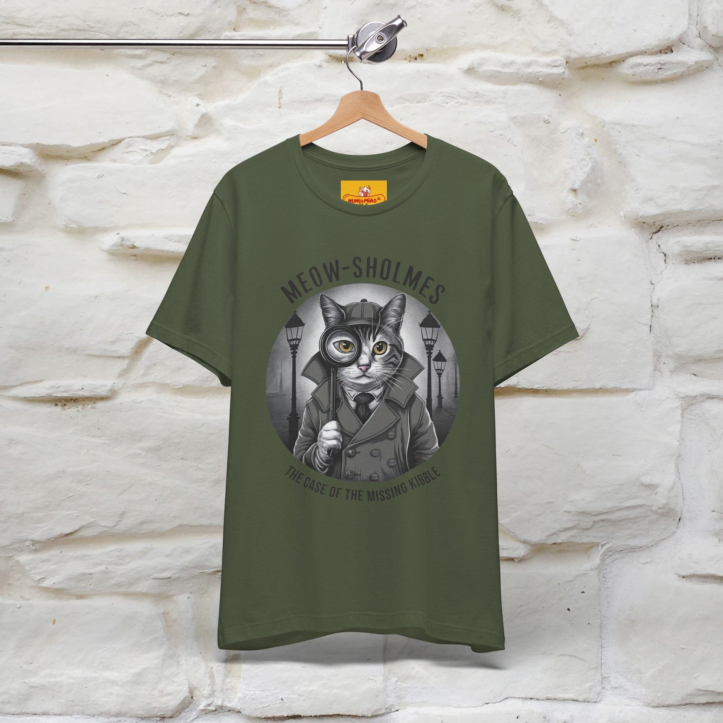 ''Meow-Sholmes: The Case of the Missing Kibble'' | Detective Cat Tee | Nunu&Miao Studio - Nunu&Miao Studio