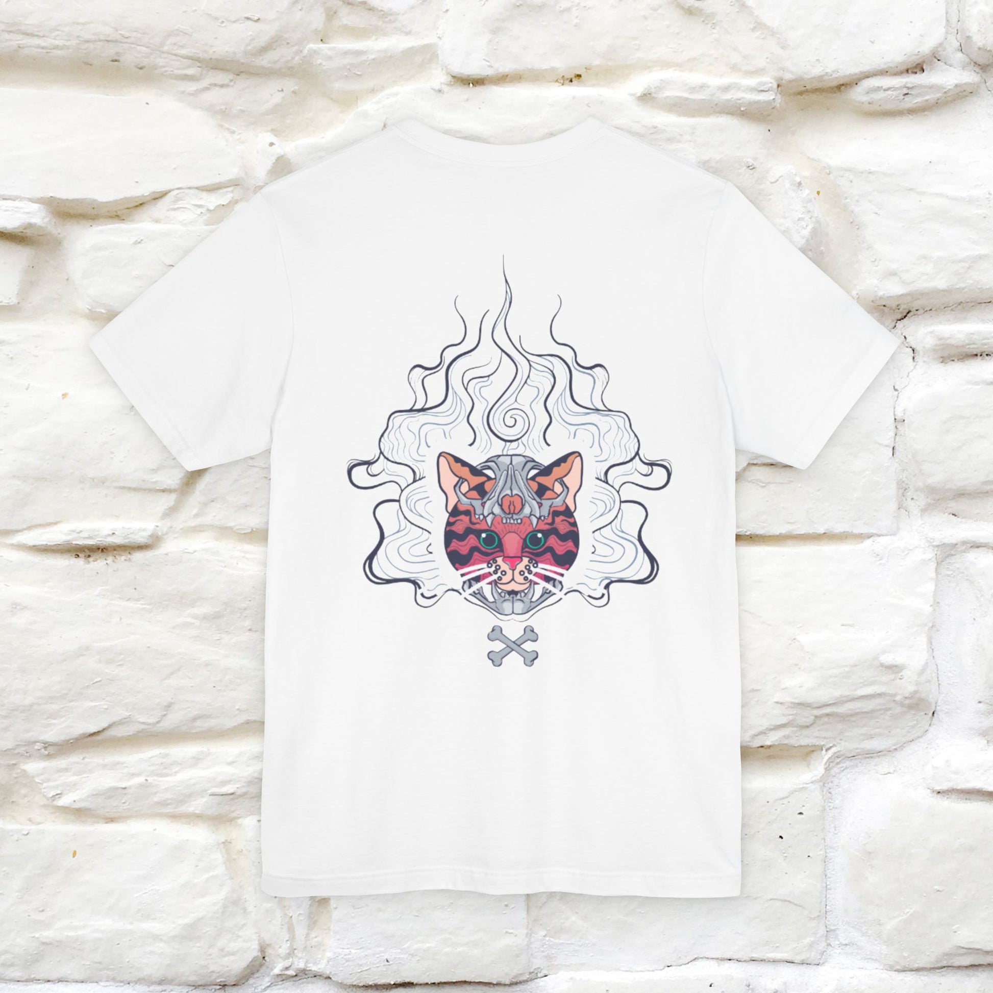 ''Air Fire Cat'' | Cat T-Shirt Front and Back Design | Nunu&Miao Studio - Nunu&Miao Studio